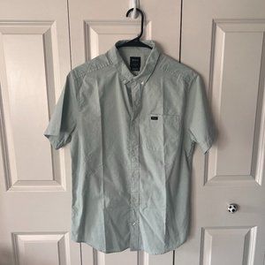 Mint RVCA Slim Fit Button Down Size M